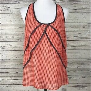 YA Los Angeles Polka Dot Racerback Tank Top, Sz S